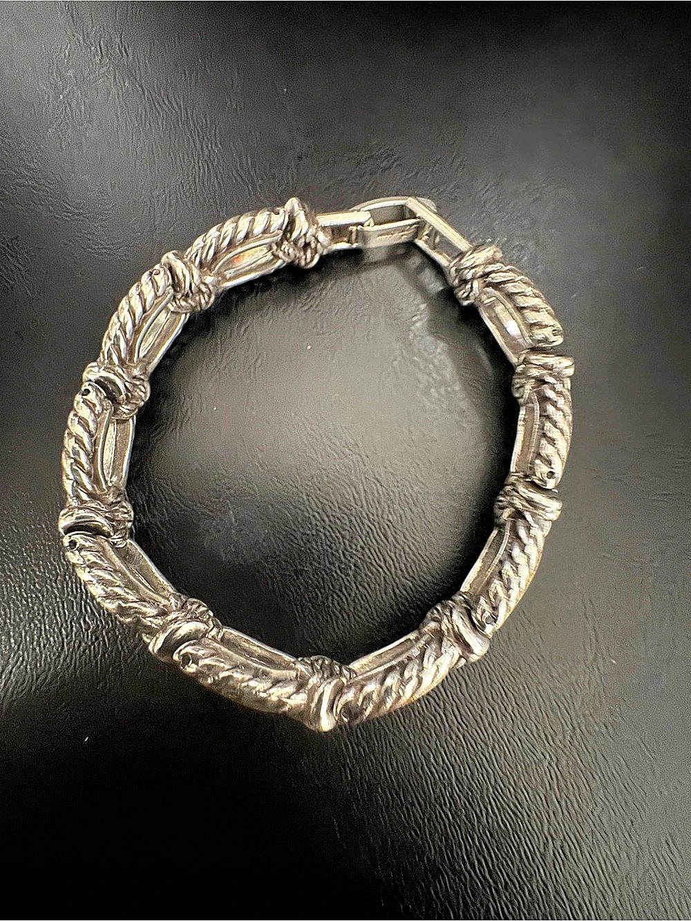 Brighton Two Tone Silver Gold Rope Link Chunky Statement Bracelet